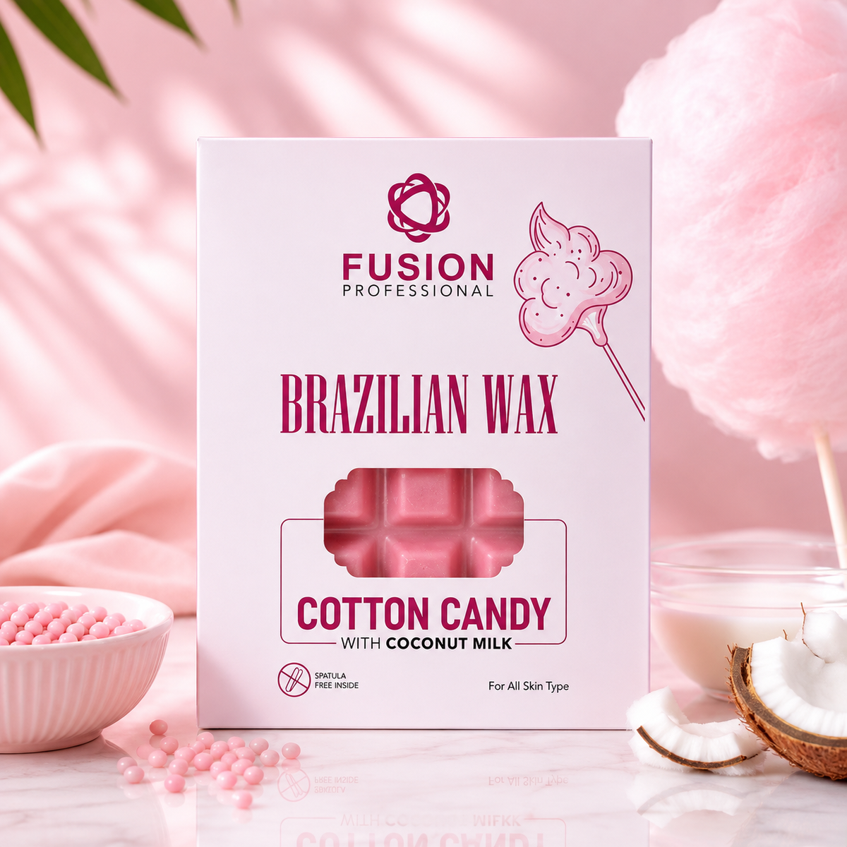 Brazilian Wax Cotton Candy with Coconut Milk - 400gm