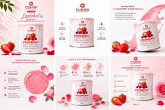 STRAWBERRY & ROSE PETALS GEL LIPOSOLUBLE WAX