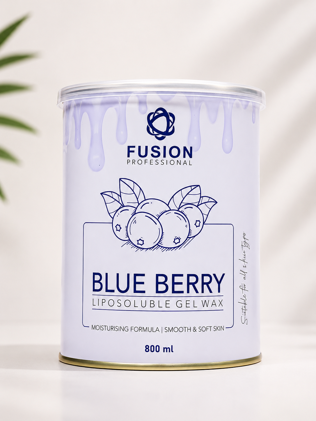Fusion Professional Blue Berry Liposoluble Gel Wax (800 ml)